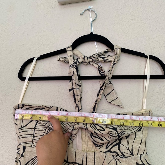 DISSH MALTA BLACK LINEN KNOT MIDI floral 100% Linen size 6 - Picture 14 of 16